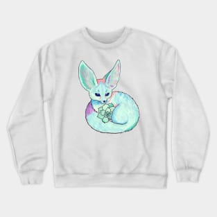 Fennec Fox with Succulent Crewneck Sweatshirt